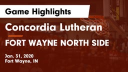 Concordia Lutheran  vs FORT WAYNE NORTH SIDE Game Highlights - Jan. 31, 2020