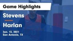 Stevens  vs Harlan  Game Highlights - Jan. 13, 2021