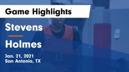 Stevens  vs Holmes  Game Highlights - Jan. 21, 2021