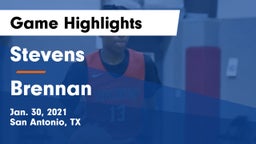 Stevens  vs Brennan  Game Highlights - Jan. 30, 2021