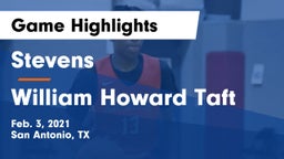 Stevens  vs William Howard Taft  Game Highlights - Feb. 3, 2021