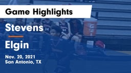Stevens  vs Elgin  Game Highlights - Nov. 20, 2021