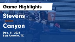 Stevens  vs Canyon  Game Highlights - Dec. 11, 2021