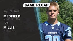 Recap: Medfield  vs. Millis  2016