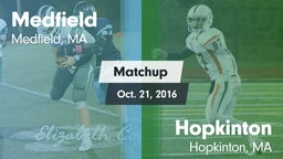 Matchup: Medfield  vs. Hopkinton  2016