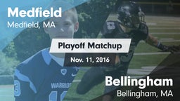 Matchup: Medfield  vs. Bellingham  2016