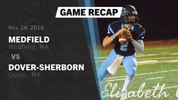 Recap: Medfield  vs. Dover-Sherborn  2016