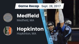 Recap: Medfield  vs. Hopkinton  2017