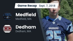 Recap: Medfield  vs. Dedham  2018