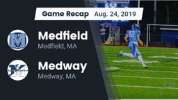 Recap: Medfield  vs. Medway  2019