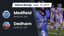 Recap: Medfield  vs. Dedham  2019