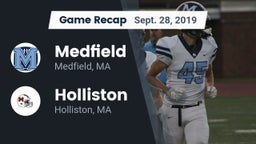 Recap: Medfield  vs. Holliston  2019