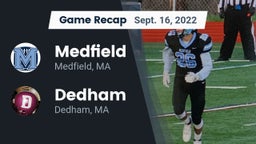 Recap: Medfield  vs. Dedham  2022