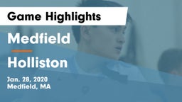 Medfield  vs Holliston  Game Highlights - Jan. 28, 2020