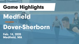 Medfield  vs Dover-Sherborn  Game Highlights - Feb. 14, 2020