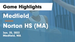 Medfield  vs Norton HS (MA) Game Highlights - Jan. 25, 2022