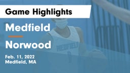 Medfield  vs Norwood  Game Highlights - Feb. 11, 2022
