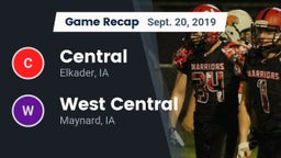 Recap: Central  vs. West Central  2019