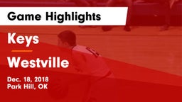 Keys  vs Westville  Game Highlights - Dec. 18, 2018