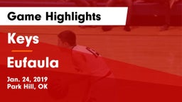 Keys  vs Eufaula  Game Highlights - Jan. 24, 2019