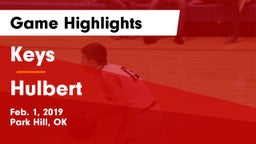 Keys  vs Hulbert  Game Highlights - Feb. 1, 2019
