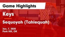Keys  vs Sequoyah (Tahlequah)  Game Highlights - Jan. 7, 2020