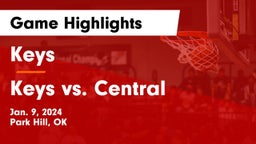 Keys  vs Keys vs. Central Game Highlights - Jan. 9, 2024