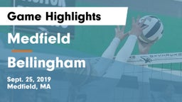 Medfield  vs Bellingham Game Highlights - Sept. 25, 2019
