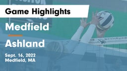 Medfield  vs Ashland  Game Highlights - Sept. 16, 2022