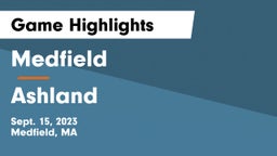 Medfield  vs Ashland  Game Highlights - Sept. 15, 2023