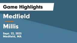 Medfield  vs Millis  Game Highlights - Sept. 22, 2023
