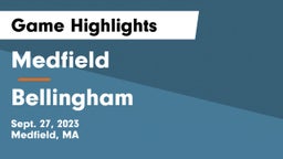 Medfield  vs Bellingham  Game Highlights - Sept. 27, 2023