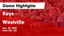 Keys  vs Westville  Game Highlights - Jan. 28, 2020