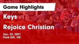 Keys  vs Rejoice Christian  Game Highlights - Jan. 22, 2021