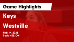 Keys  vs Westville  Game Highlights - Feb. 9, 2023