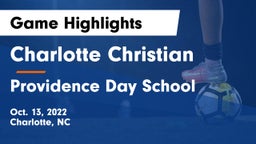 Charlotte Christian  vs Providence Day School Game Highlights - Oct. 13, 2022