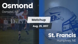 Matchup: Osmond  vs. St. Francis  2017