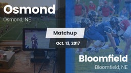 Matchup: Osmond  vs. Bloomfield  2017