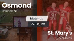 Matchup: Osmond  vs. St. Mary's  2017