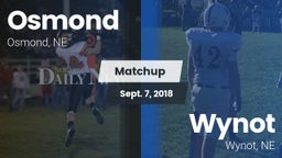 Matchup: Osmond  vs. Wynot  2018