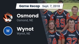 Recap: Osmond  vs. Wynot  2018