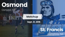Matchup: Osmond  vs. St. Francis  2018