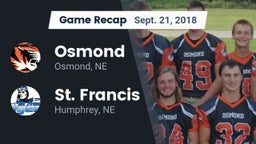 Recap: Osmond  vs. St. Francis  2018