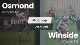 Matchup: Osmond  vs. Winside  2018
