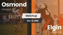 Matchup: Osmond  vs. Elgin  2018