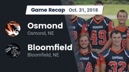Recap: Osmond  vs. Bloomfield  2018