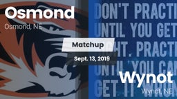 Matchup: Osmond  vs. Wynot  2019