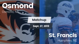Matchup: Osmond  vs. St. Francis  2019
