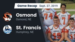 Recap: Osmond  vs. St. Francis  2019