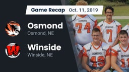 Recap: Osmond  vs. Winside  2019